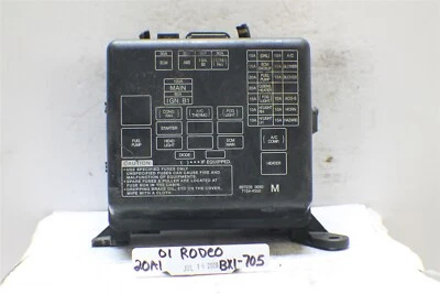 Unidad de caja de relé de fusibles debajo del capó Isuzu Rodeo 1998-2002 módulo 71544850 705 20A1-B1 Foto 1 de 4