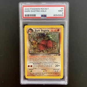 DARK DUGTRIO 6/82 | PSA 9 | Team Rocket WOTC Holo Graded Pokémon Card - Picture 1 of 3