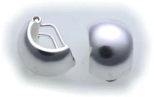 Pendientes de mujer plata auténtica 925 con clip mate buena calidad plata de ley - Imagen 1 de 2
