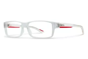 New Smith Eyeglasses Soft Case - Broadcast XL 2KB - Frosted Crystal / Red (54mm) - Picture 1 of 4