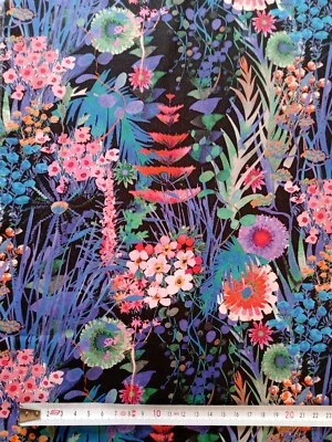 Reste - TRESCO E - Floral - Liberty of London Tana Pelouse environ 33 x 30 cm - Photo 1/4