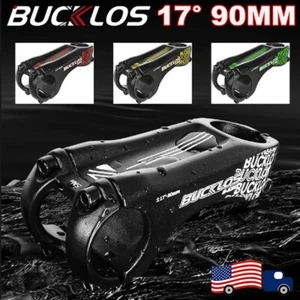 BUCKLOS ±17 Degrees MTB Road Bike 90 mm31.8mm*28.6mm Handlebar Stem 1-1/8" Riser - Picture 1 of 14