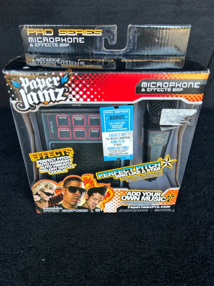 Paper Jamz Microphone & Effects Amp Pink White WowWee Pro Series NEW Sealed - Image 1 of 1