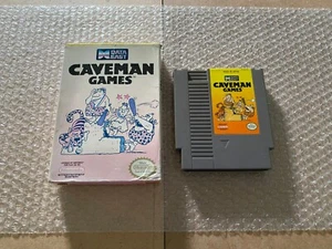 Caveman Games (Nintendo NES, 1990) - BOX + CART ONLY *AUTHENTIC *FLAW - Picture 1 of 17