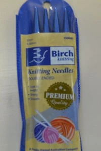 8mm (0 gauge) BIRCH Double Point Needles 20cm length - Picture 1 of 1