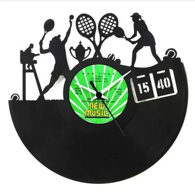 Vinyl Record Clock - Tennis - Image 1 of 3