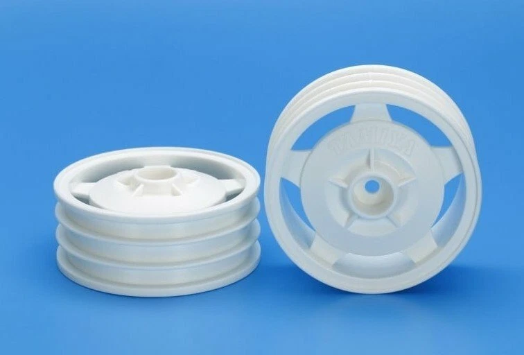 Tamiya 22044 1/10 RC 2WD Buggy Front Star-Dish Wheels (60/19,Hex Hub,White) - Image 1 of 1