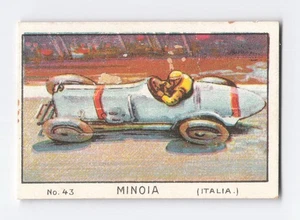 Tarjeta de tabaco Fabrica Morazan Salvador #43 años 1920-30 Ferdinando Minoia Bugatti - Imagen 1 de 2