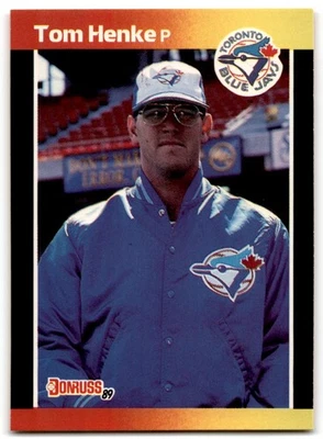 1989 Donruss Tom Henke Toronto Blue Jays #385 - Image 1 of 2