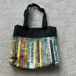 Rare Dixon Ticonderoga Pencil Promotional Tote Bag Made In USA - Picture 1 of 9