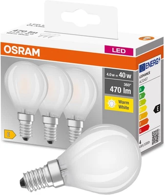 Osram LED Base Classic P, in Tropfenform Mit E14-Sockel, Nicht Dimmbar, Ersetzt  - Bild 1 von 4