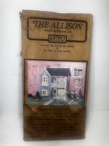 Vintage 1983 THE ALLISON Wood Dollhouse Kit No.77 By Artply Wooden Build USA - Picture 1 of 16