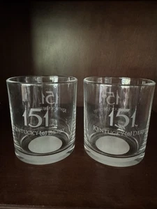2025 Kentucky Derby 10oz Old Fashioned Glasses. Set Of 2 - Picture 1 of 4