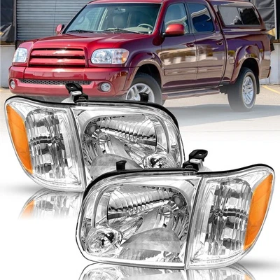 Faros delanteros diestros+derechos para camioneta Toyota Tundra 05-07 2005 2006 4 piezas Foto 1 de 4