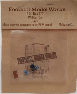 Componentes micro receptor Foothill Model Works FMW-02 para sonido PFM - Imagen 1 de 2