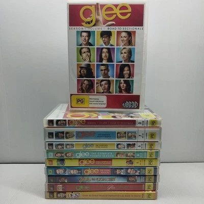GLEE season 1 2 3 4 5 6 + CONCERT + ENCORE + CHRISTMAS DVD region 4 Free Post  - Image 1 of 4