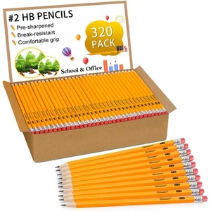 Halloween 320er Pack #2 HB Bleistifte, vorgespitzter Bleistift Großpackung mit Top Radiergummis, Gr... - Bild 1 von 7