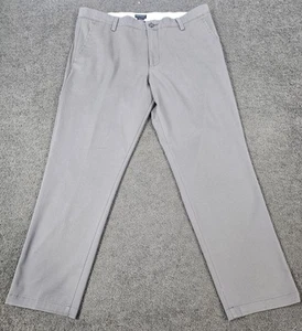 Men's Khaki Pants 36x30 Dockers Slim Fit Gray All Motion Comfort Flat Front - Picture 1 of 9