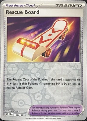 Rescue Board 159/162 Sv05: Temporal Forces Reverse Holo - Pokémon Card - Image 1 of 2
