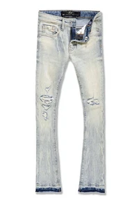 New Jordan Craig Attitude Stacked Denim (Iced Lager) Size 28 Brand New! - Picture 1 of 2