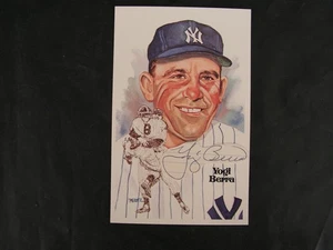 Yogi Berra Signed Perez Steele HOF Postcard Cut JSA Mint New York Yankees3 X MVP - Picture 1 of 4