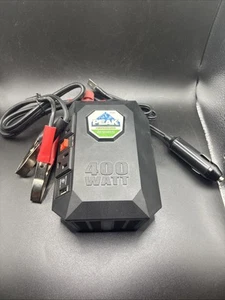 Toma de corriente móvil Peak USB 400 vatios con cables de batería PKC0M04 ¡Nueva! - Imagen 1 de 5
