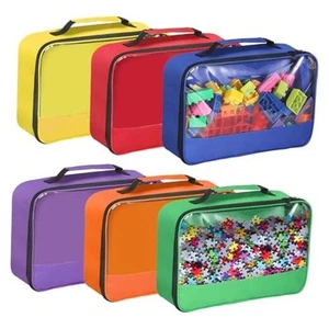 6 Pack Toy Storage Bags with Zipper, Reusable Organizing Bags with Portable - Picture 1 of 8