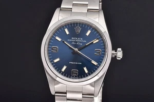 ROLEX 14000 OYSTER PERPETUAL Air-King 3000 Blue 369 Dial U# #029 - Picture 1 of 5
