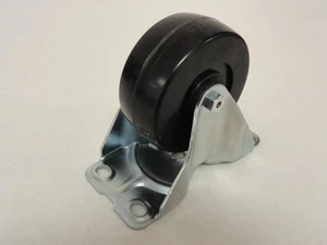 199003 Old-Stock; MFG- 1UKR8 Rigid Plate Caster; 200 lb; 4" Diameter - Picture 1 of 2