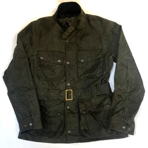 John Partridge Biker Waxed Cotton Jacke Herren M Handmade England Outdoor Mantel - Bild 1 von 24