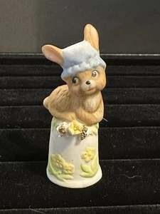 Vintage Enesco Biskuit Osterhase Hase Fingerhut - Bild 1 von 8