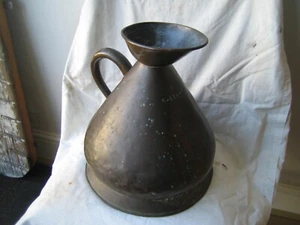 Antiker Kupfer 2 Gallonen Messkrug im original unberührten Zustand - Bild 1 von 6