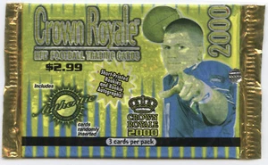 2000 Pacific Crown Royale NFL Football 3-Cards Pack - New Sealed - K672 - Picture 1 of 2