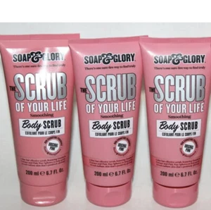 LOT (3) SOAP & GLORY SCRUB OF YOUR LIFE BODY SCRUB EXFOLIANT SMOOTHING 6.7 FL OZ - Picture 1 of 1