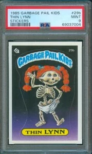 1985 Topps GPK 1st Series GARBAGE PAIL KIDS usa THIN LYNN Award #29b PSA 9 - Picture 1 of 2