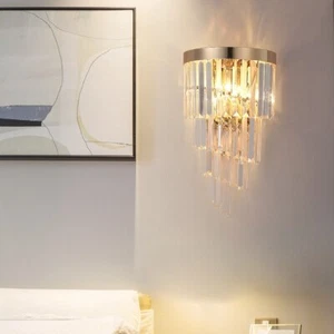 Lámpara de pared moderna creativa con aplique de pared accesorios de cristal para dormitorio - Imagen 1 de 21