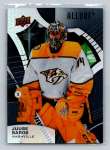 2021-22 Upper Deck Allure #65 Juuse Saros -Black Rainbow-Predators - Picture 1 of 2