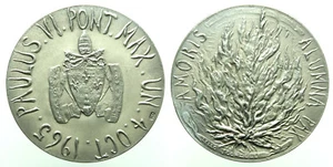 Medaglia Papa Paolo VI Amoris Alumna Pax 4 OCT 1965 - Ag mm44 - Imagen 1 de 1