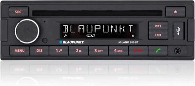 Blaupunkt Milano 200 BT Car Stereo CD Player Bluetooth USB AUX Retro Radio - Image 1 of 4