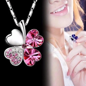 Elegant Lovely Silver Love Heart Cute Short Necklace Multi Colour Present Gift - Picture 1 of 9