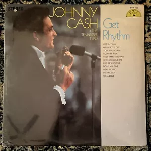 Johnny Cash & The Tennessee Two - Get Rhythm Vinyl Record LP SUN 105 SEALED NOS - Picture 1 of 3