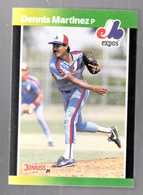 1989 DONRUSS BASEBALL'S BEST #90 DENNIS MARTINEZ MONTREAL EXPOS - NM/MT - Image 1 of 2