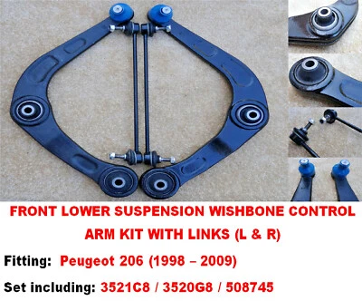  PEUGEOT 206 SUSPENSION WISHBONE ARMS & LINKS - Image 1 of 4