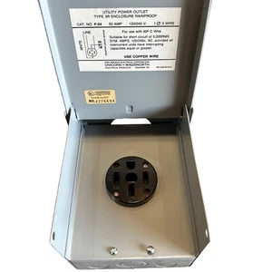 ⚡️ P-54 Midwest Electric Products 50 Amp Temporary RV Power Outlet 120/240V - Picture 1 of 6
