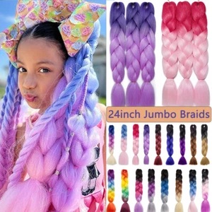 High Quality Bubble Jumbo Braiding Hair Extensions Synthetic Braids For Festival - Picture 1 of 73