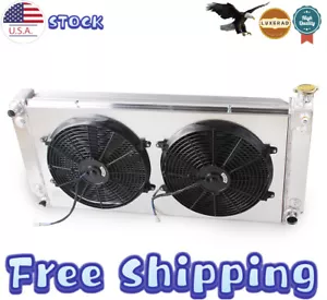 3-Rows Radiator 2*Fan For 1988-1999 Chevy C/K 1500 2500 3500 & Core:34"W×17"H - Picture 1 of 10