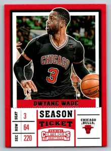 Dwyane Wade 2017 Panini Contenders Draft Picks #17b Black jersey - Picture 1 of 2