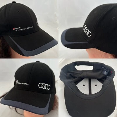 Audi Driving Experience Black Cap Sport Tek Adjustable Hook & Loop Hat - Image 1 of 4