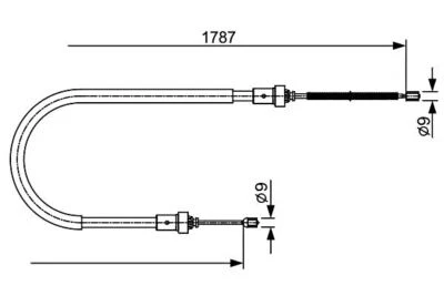 Cable de freno de estacionamiento BOSCH para DACIA Duster RENAULT 10-18 1987482410 Foto 1 de 2