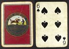 1 x Wide playing card single Gramophone Record The Winner 6 Spades ZC129